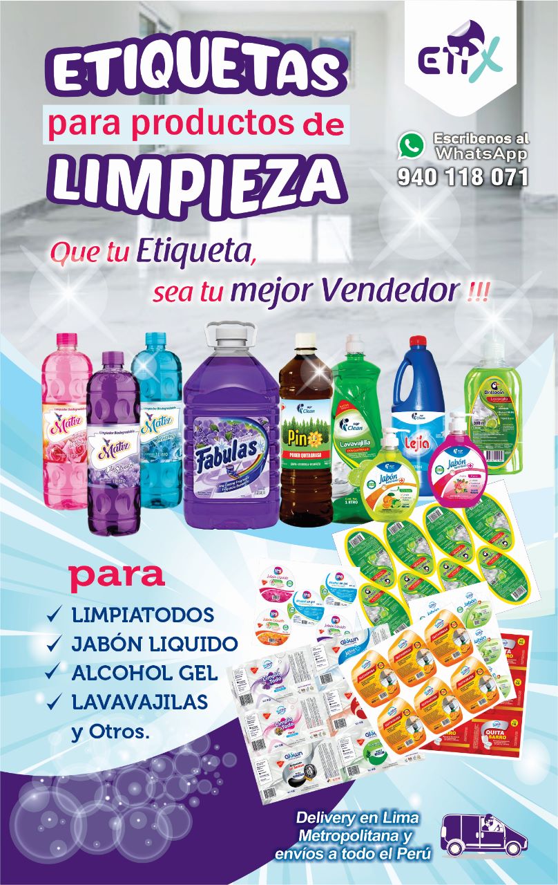 etiquetas limpieza